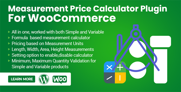 WooCommerce 的测量价格计算器插件