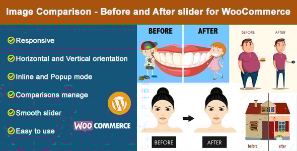 图像比较 – WooCommerce 的前后滑块