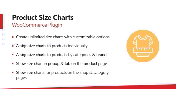 WooCommerce 产品尺寸表插件