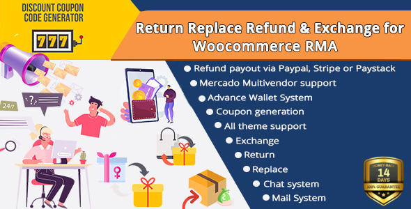 退货、换货、退款和换货 WooCommerce RMA