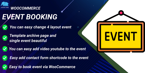 WooCommerce 的活动预订
