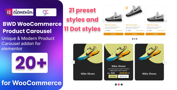 Elementor 的 WooCommerce 产品轮播插件