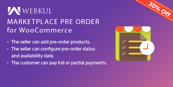 WooCommerce 的市场预购插件