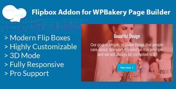 适用于 WPBakery Page Builder（以前称为 Visual Composer）的 Flipbox 插件