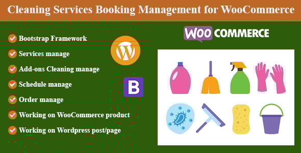 WordPress 和 WooCommerce 的清洁服务预订管理