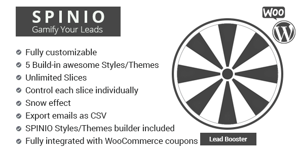 WooCommerce 的旋转弹出窗口 – Spinio