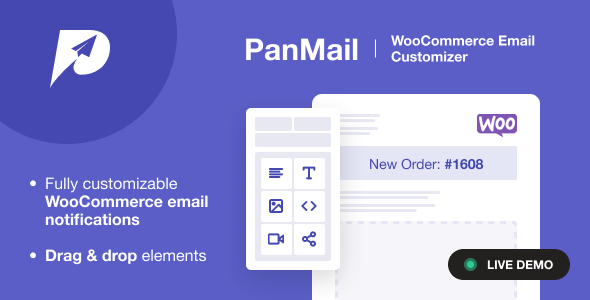 PanMail – WooCommerce 电子邮件定制器
