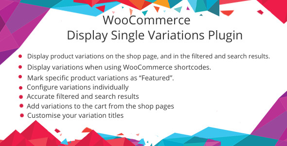 WooCommerce 显示单一变体插件
