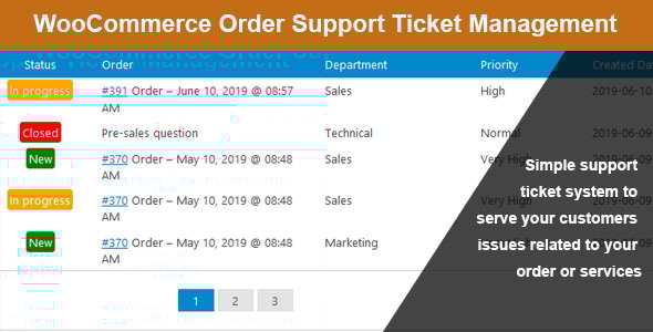WooCommerce 订单支持票证管理