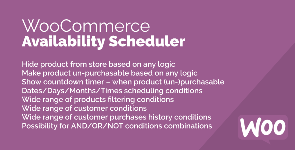 WooCommerce 的可用性调度程序