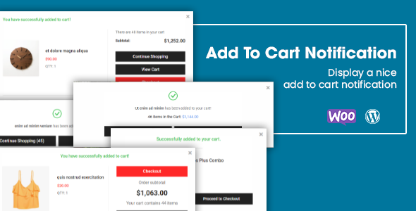 添加到购物车通知 – WooCommerce WordPress 插件