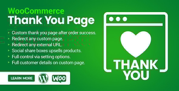 WooCommerce 感谢页面插件 – 结帐后的自定义订单确认