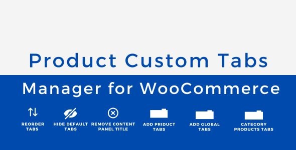 WooCommerce 的产品自定义选项卡管理器