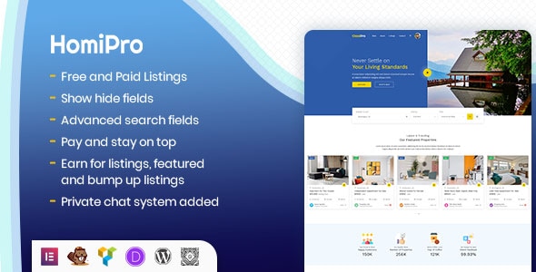 Homipro – 房地产销售和物业租赁 WordPress 插件