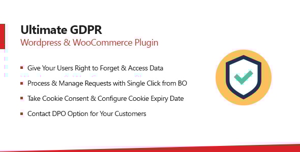 适用于 WordPress 和 WooCommerce 的终极 GDPR 合规插件