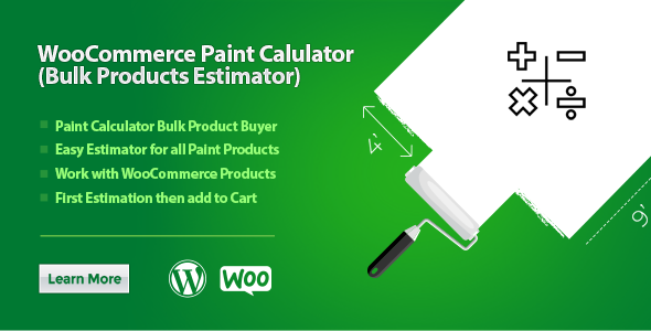 WooCommerce 油漆计算器 – 散装产品的面积和数量估算器