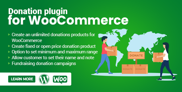 WooCommerce 捐赠插件 – 接受自定义金额的捐赠或小费