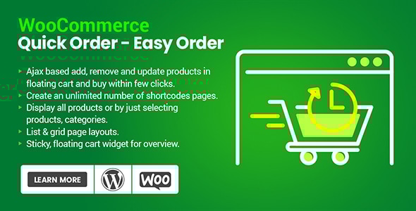WooCommerce 快速订购插件 – 批量和快速产品订购