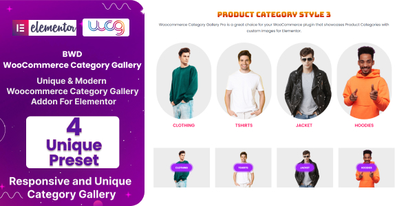 Elementor 的 WooCommerce 产品类别图像插件