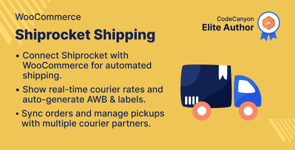 WooCommerce 的 Shiprocket 运输