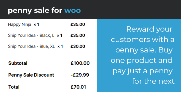 WooCommerce 便士特卖