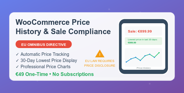 WooCommerce 价格历史和销售合规性