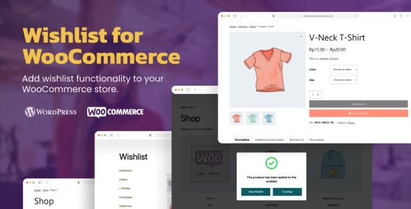 TW WooCommerce 愿望清单插件 – 保存您最喜欢的产品以备将来购买