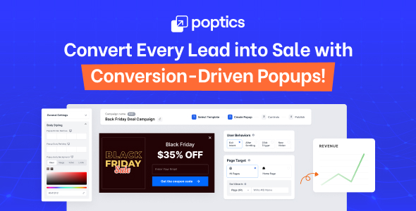WordPress 弹出插件 – Poptics Pro