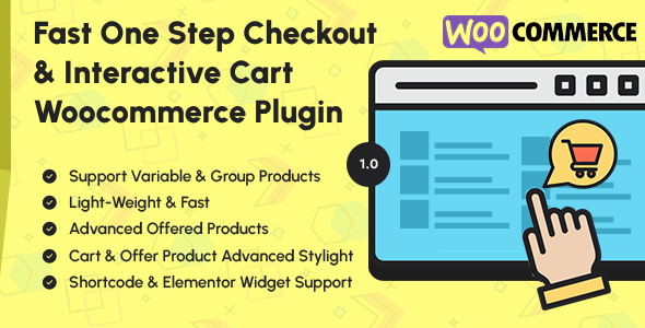 Fast One Page Checkout and Interactive Cart For WooCommerce