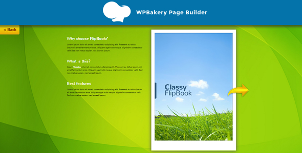 WPBakery 页面构建器插件 – Classy FlipBook