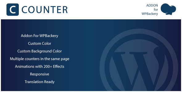 计数器 – WPBakery Page Builder WordPres 插件插件
