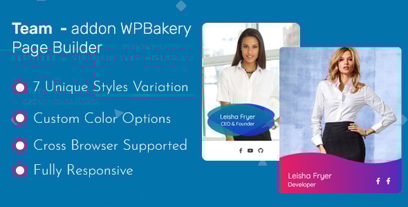 团队 – 插件 WPBakery Page Builder(以前称为 Visual Composer)