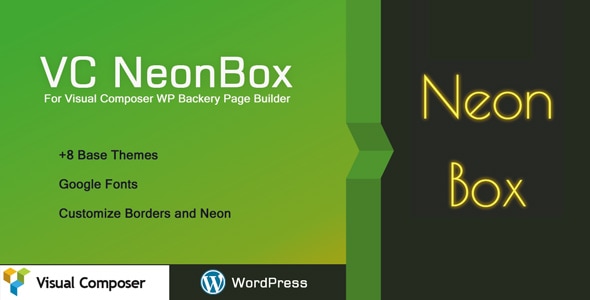 VC Neon Box – WPBakery 页面构建器的漂亮字体和效果