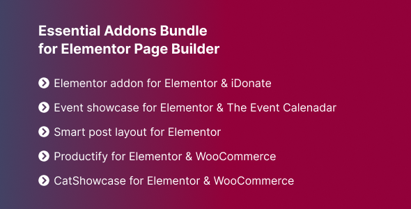 Elementor Page Builder 的基本插件包