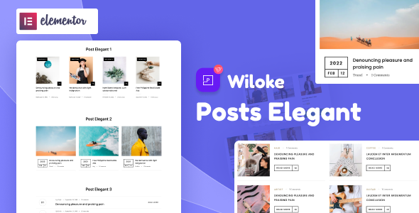 Wiloke Post Elementor 的优雅插件