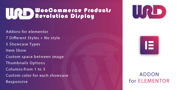 Elementor WordPress 插件的 Woocommerce 产品革命展示