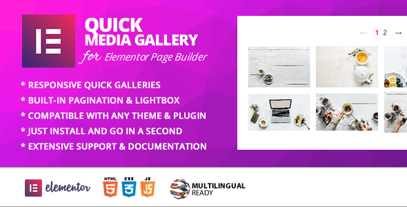 Elementor Page Builder 的快速图库插件
