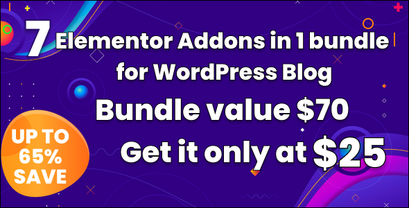 WordPress 博客插件 – Blogger 的 Elementor 插件包