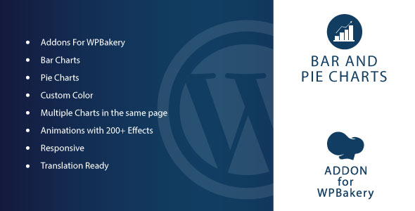 条形图和饼图 – WPBakery Page Builder WordPress 插件的插件
