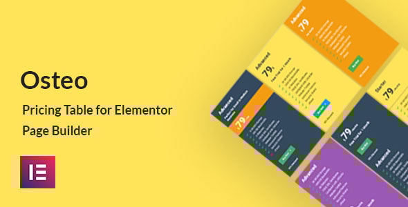 Osteo – Elementor 的定价表