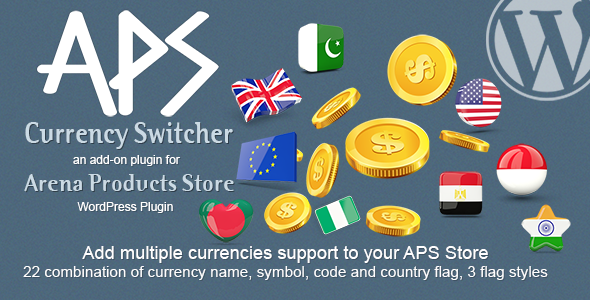 APS 货币切换器 – 竞技场产品的附加组件 – WordPress 插件