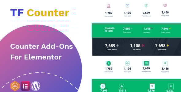 计数器插件 – Elementor 的小部件