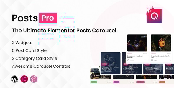 PostsPro – Elementor 帖子轮播