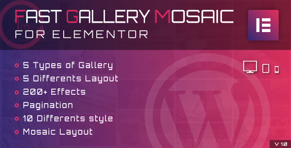 Elementor WordPress 插件的快速画廊马赛克