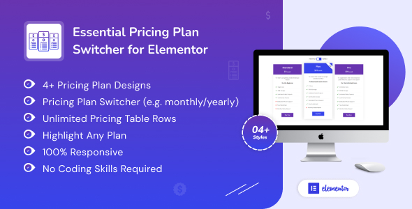 Elementor 的基本定价计划切换器