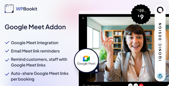 WPBookit – Google Meet(插件)