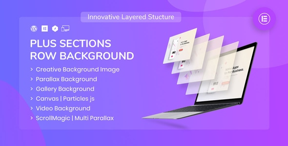 PlusSections – 终极视差 |视频 |Elementor 的粒子行背景