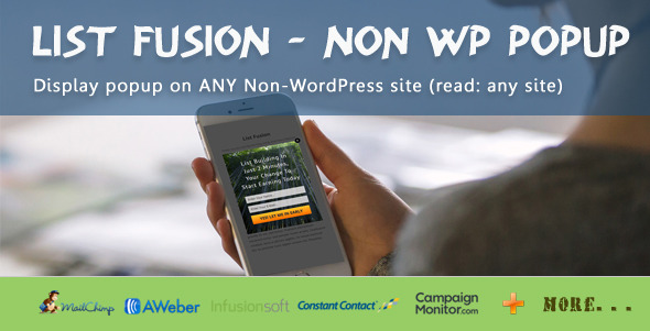 List Fusion Non WP PopUp