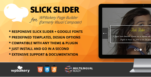 适用于 WPBakery 页面构建器的 Slick Slider 插件