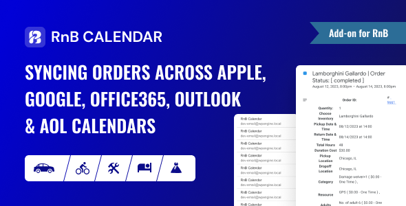 RnBCal – 跨 Apple、Google、Yahoo!、Office365、Outlook 和 AOL 日历同步订单